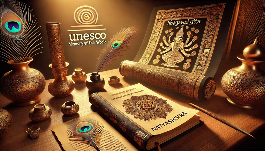 Bhagavad Gita and Natyashastra in UNESCO’s Memory of the World Register upsc